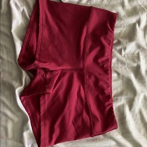 CrossFit red fleo shorts